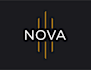 The image features the word "NOVA" in white letters with a stylized design beneath it.