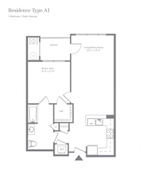 A1 Floor Plan at 140 Mayhill, Saddle Brook, NJ, 07663