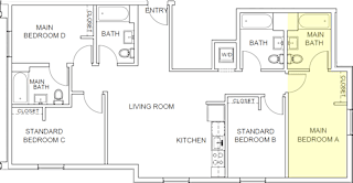 Forest Floor Plan Main Bedroom A