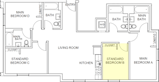 Forest Floor Plan Main Bedroom B