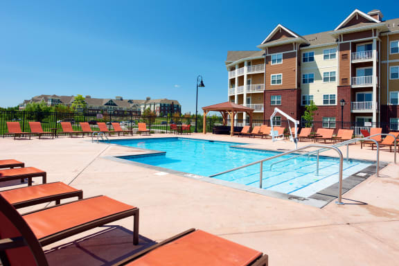 Swimming Pool at Skye at Arbor Lakes Apartments, Minnesota