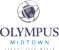 The image is a logo for Olympus 7th Street Station Luxury Apartments.