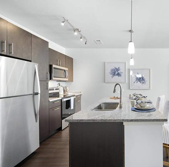 Modern Kitchen Countertop Interior Photo