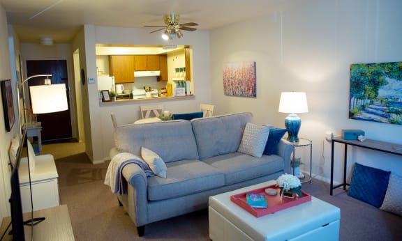 Living Room at Fairington Apartments