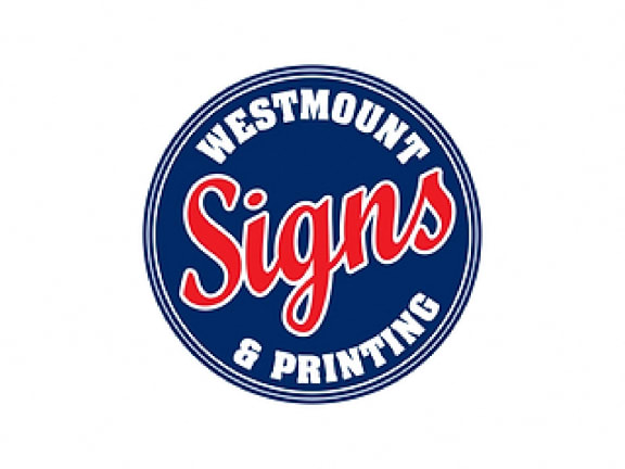 the logo of westmount signs and prints