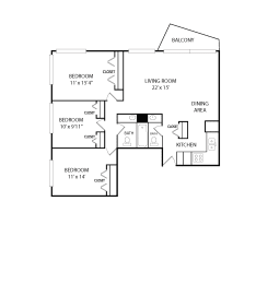 MakaSka Floorplan at Park Towers, St. Louis Park, MN