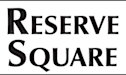 A black background with the words "Reserve Square" in white text.