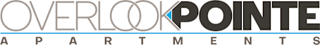 The image shows a logo for a company named Overloo Pointe Apartments.