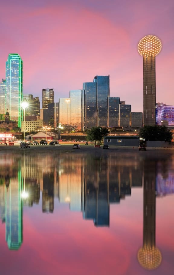 Beautiful View of Dallas, Texas Skyline and Downtown
