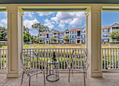 Thumbnail 12 of 26 - Patio outdoor at Magnolia Village Apartments, Jacksonville, Florida