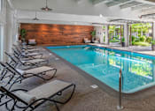 Thumbnail 3 of 33 - Indoor pool with Lounge Chairs at Canyon Park, Beaverton