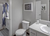 Thumbnail 23 of 33 - Bathroom at Canyon Park Apartments, OR