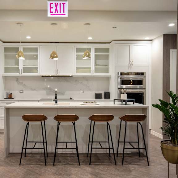 Classic Lounge Design at Park Heights by the Lake Apartments, Chicago