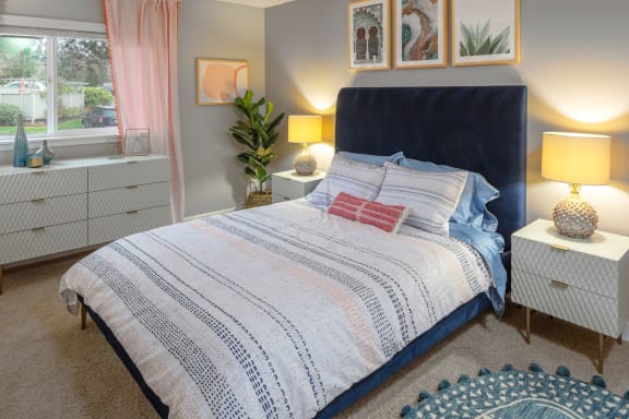 Master Bedroom at Canyon Park Apartments, Beaverton, OR