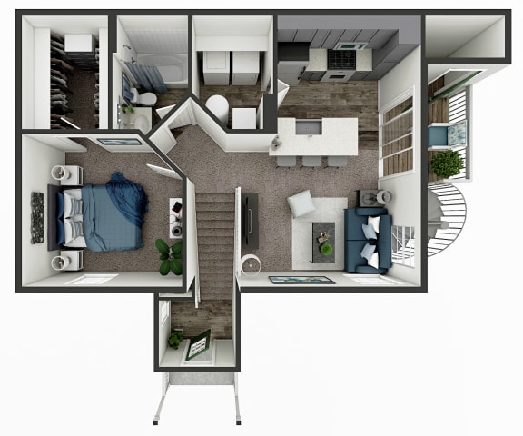 Skyridge Club Apartments- One Bedroom Apartment in Crystal Lake, IL