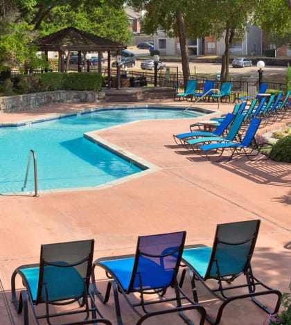 Crystal Clear Swimming Pool at Foxborough Apartments, Texas