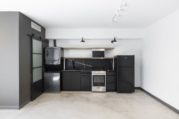 ArtLofts Laguna Beach Work/Live Studio Kitchen with Laundry