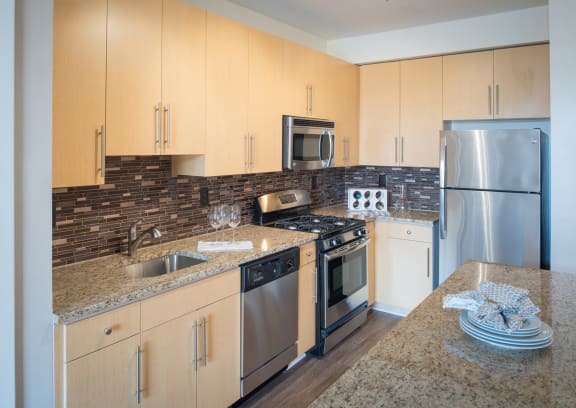 Stainless Steel Appliances at The Flats at Wheaton Station