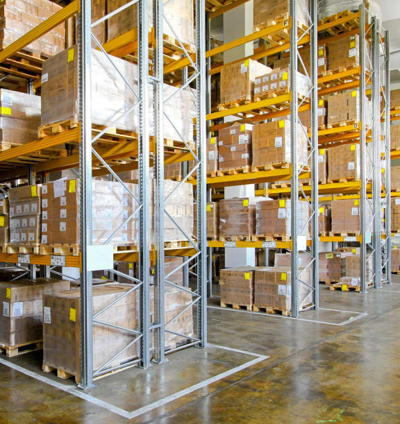 Aisles Of Warehouse Inventory