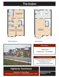  Floor Plan Townhomes - 3 bed 2. 5 bath