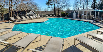 Pool Area at Atria at Crabtree Valley in Raleigh, North Carolina