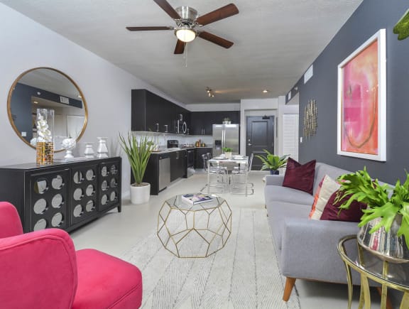 Living Room 2District West Gables West Miami, FL