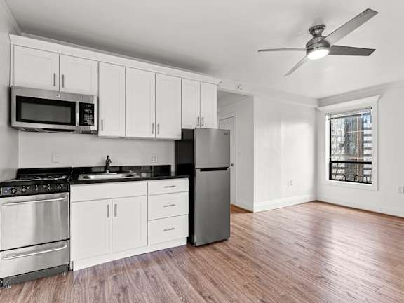 Impressive Living Room  at The Exeter Apartments, Washington