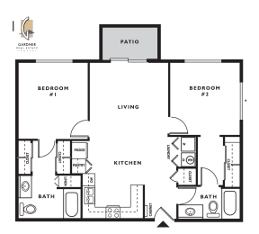 Two Bedroom Floor Plan