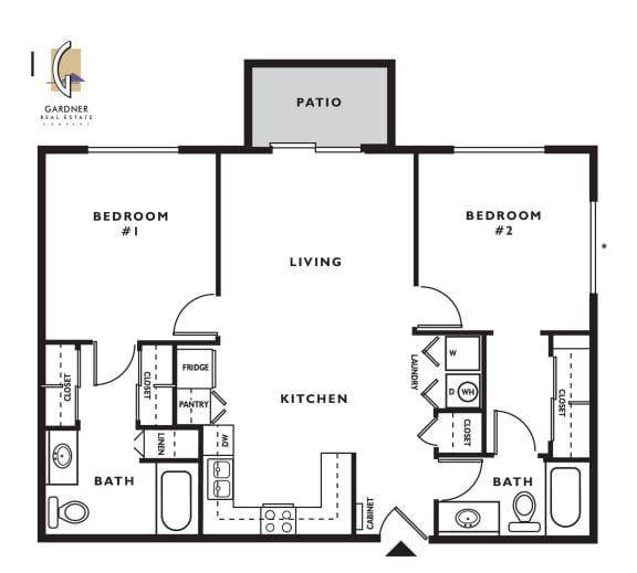 Two Bedroom Floor Plan