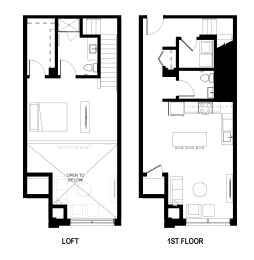Loft Unit H One Bedroom at The George, Ann Arbor, 48104