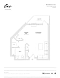 0 Bed 1 Bath Floor Plan at One Harrison, Harrison, NJ, 07029