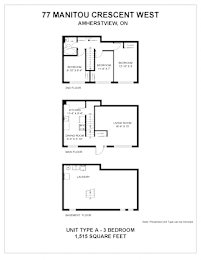  Floor Plan 77 Townhome 3A