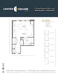 S2 ADA Floor Plan at Center Square Lofts West, Allentown