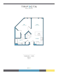 A2 Floor Plan at Trifecta Belmar, Lakewood, CO