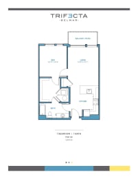A3 Floor Plan at Trifecta Belmar, Lakewood, CO, 80226