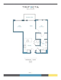 A5 Floor Plan at Trifecta Belmar, Lakewood, Colorado