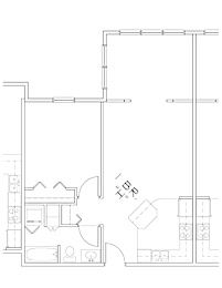 1 bd 1 ba unit H
