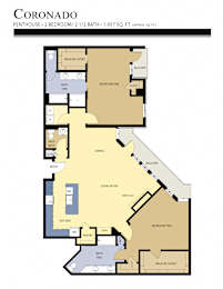 Coronado Floor Plan at Liberty Crest Apartments, Salt Lake City, UT, 84111