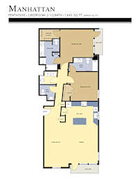 Manhattan Floor Plan at Liberty Crest Apartments, Salt Lake City, 84111