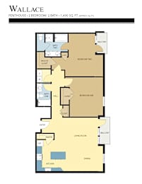 Wallace Floor Plan at Liberty Crest Apartments, Utah