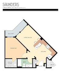 1 bed 1 bath B at Liberty Blvd Apartments - Saltlake City, UT Apartments, Saltlake City, UT, 84102