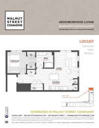 1 bed 1 bath Locust at Walnut Street Commons, Pennsylvania, 18101
