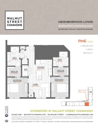 2 bed 2bath Pine ADA at Walnut Street Commons, Allentown
