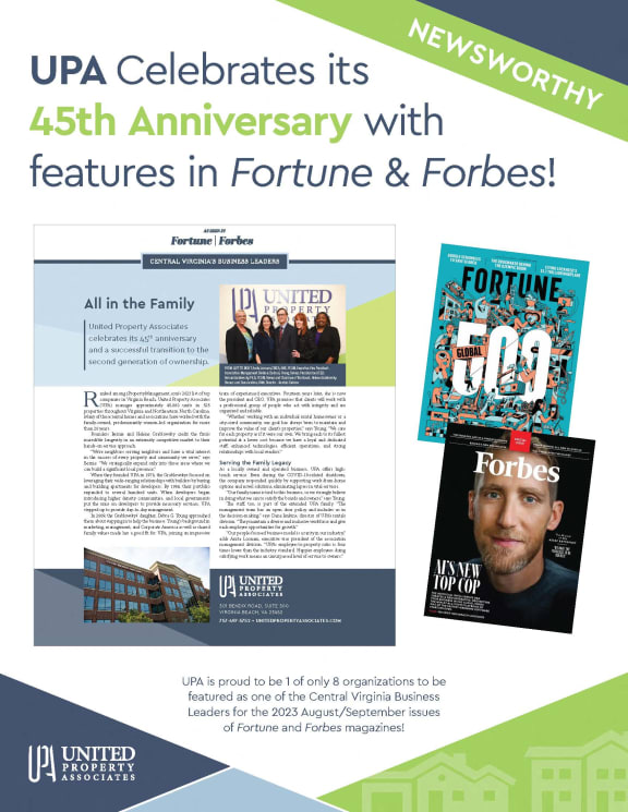 a brochure for the uapa celebrates its 45th anniversary with features in fortune