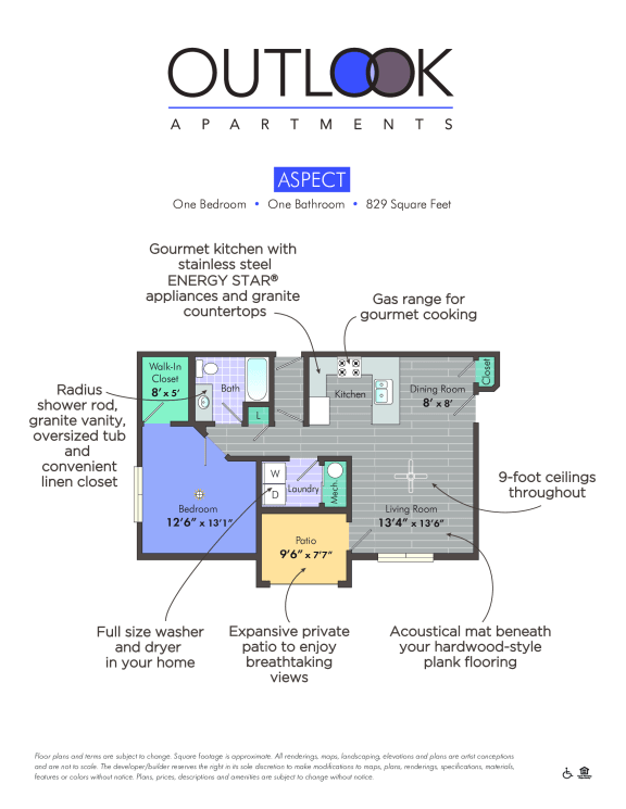 Outlook Apartments | Apartments for Rent in Springville, UT the floor plan of outook apartments