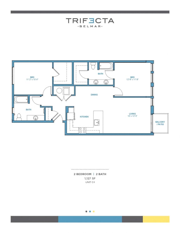 C4 Floor Plan at Trifecta Belmar, Colorado, 80226
