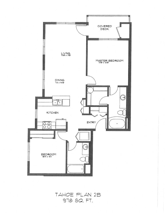 Two Bedroom Two Bedroom at StonePointe, University Place, WA
