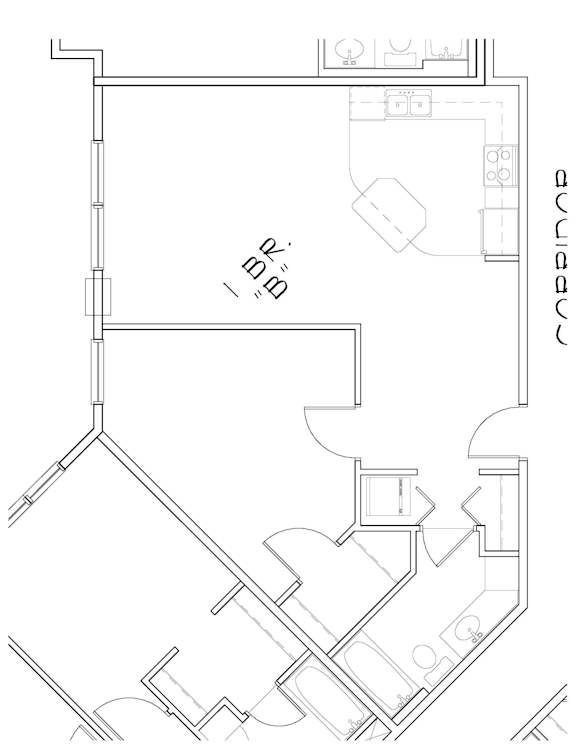 1 bd 1 ba Unit B