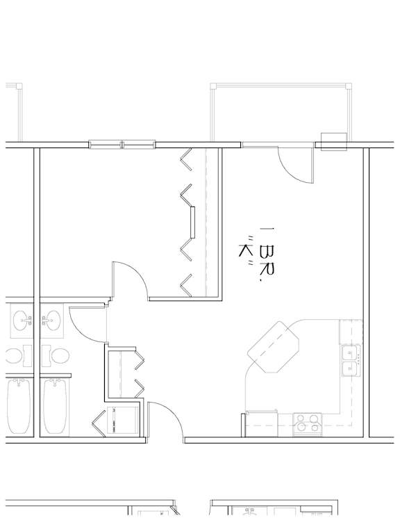 1 bd 1 ba Unit K