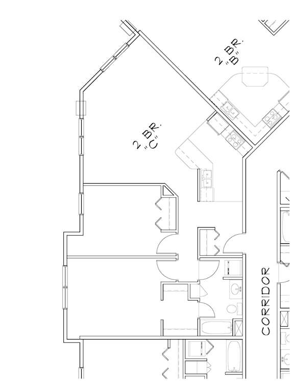 2 bd 1 ba Unit C